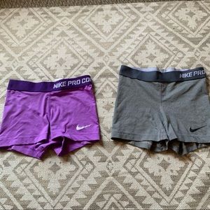 xs nike pro shorts bundle